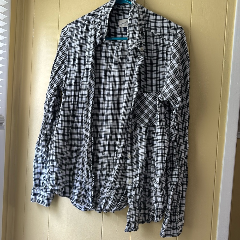 White and black flannel
